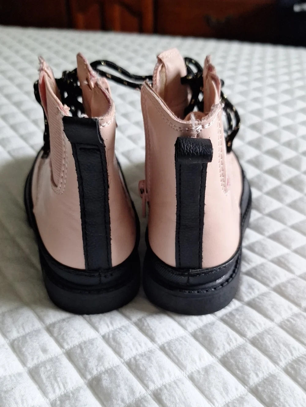 Carter's Girls Pink Lace-Up Ankle Boots NWOT